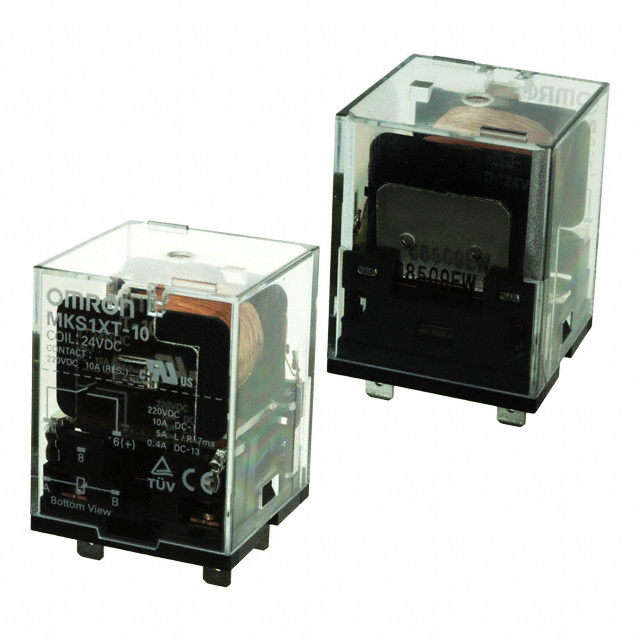 MKS1XT-10 DC24 Omron Automation and Safety  Power Relays Over 2 Amps